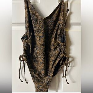 Ed Hardy Brown & Black Tiger Swim Suit